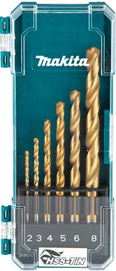 Набор сверл Makita D-72833 по металлу  (6пред.) для дрелей