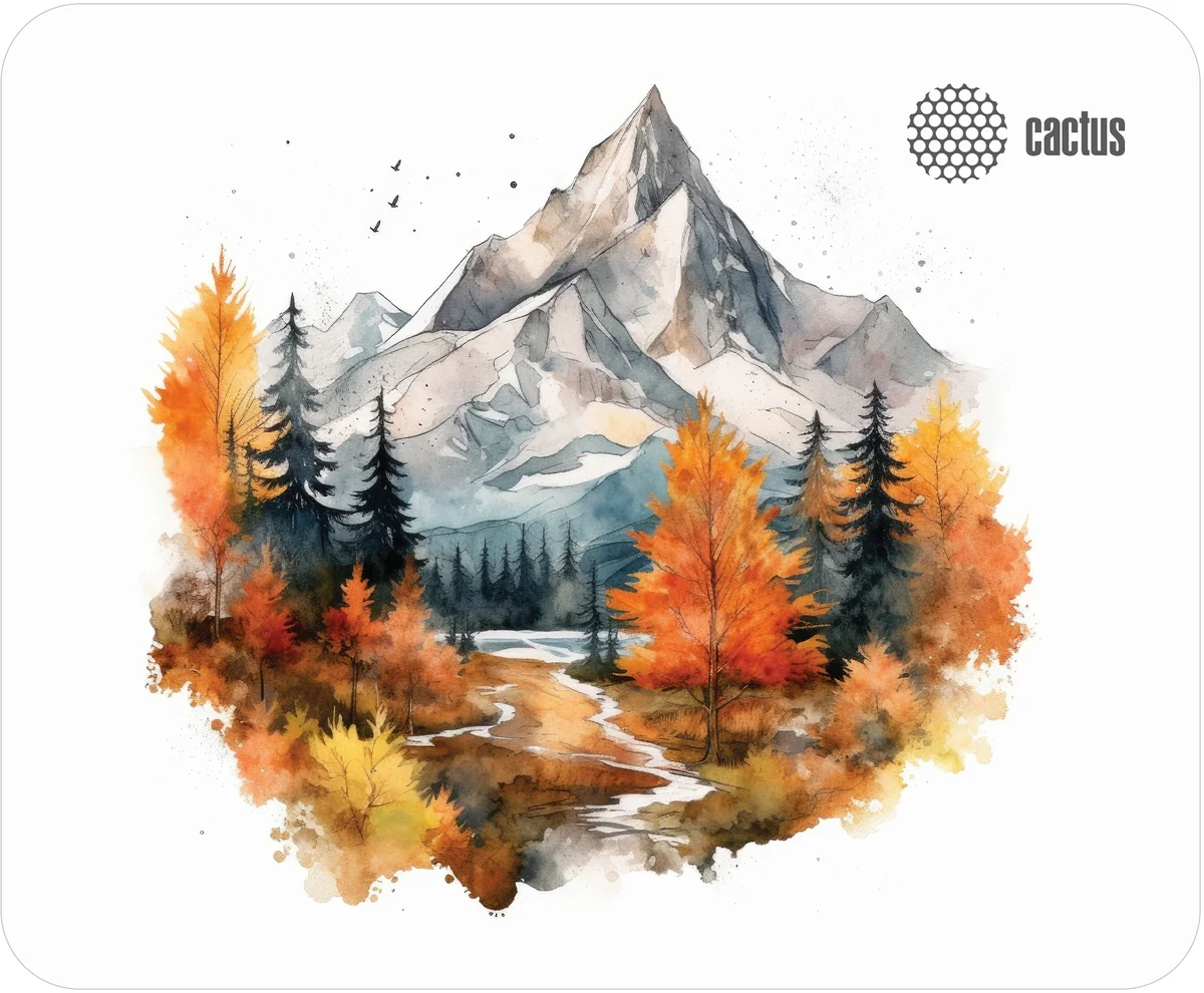Коврик для мыши Cactus Autumn  mountains 220x180x2мм (CS-MPC-P10XS)