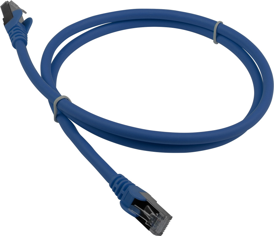 Кабель Патч-корд Lanmaster FTP LAN-PC45/S6A-5.0-BL вилка RJ-45-вилка RJ-45 кат.6А 5м синий LSZH (уп.:1шт)