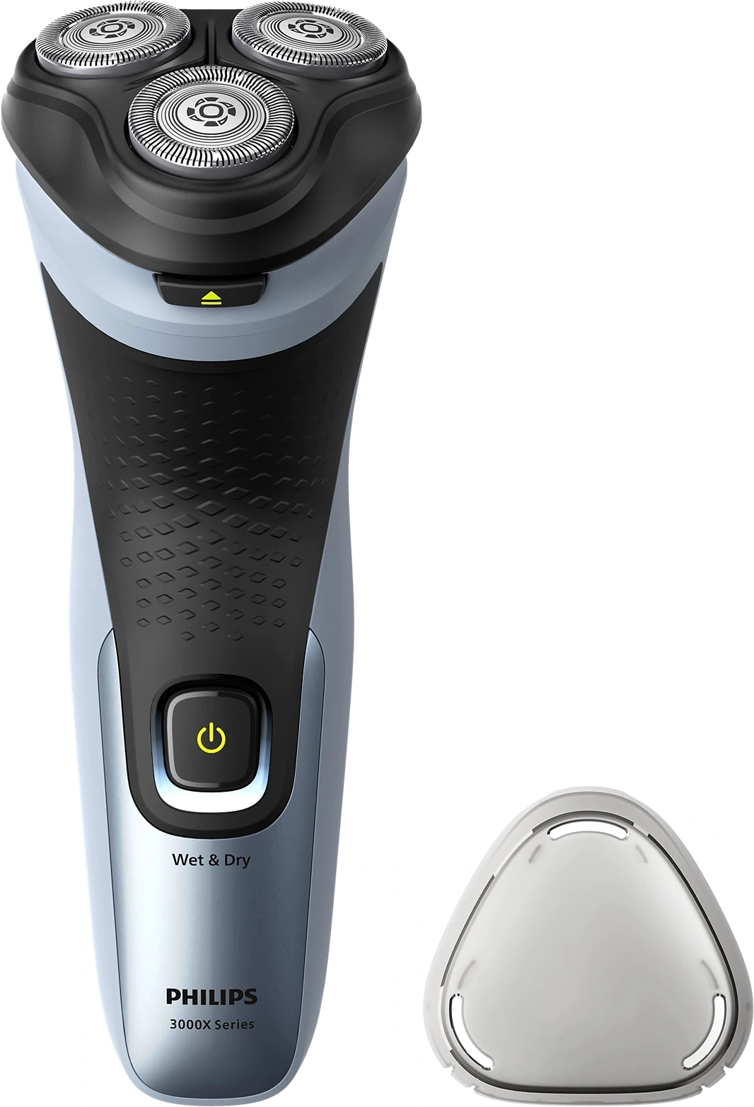 Бритва роторная Philips 3000X Series X3063/00 реж.эл.:3 питан.:аккум. черный/голубой
