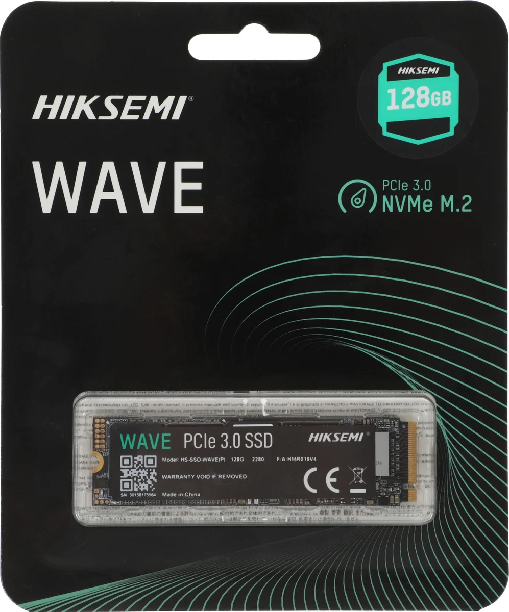 Накопитель SSD Hikvision PCIe 3.0 x4 128GB HS-SSD-WAVE(P) 128G M.2 2280