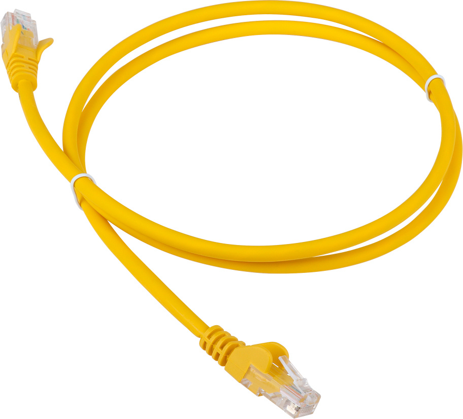 LAN-PC45/U6-2.0-YL Шнур коммутационный Lanmaster кат. 6 неэкр. UTP RJ45/RJ45 d 051 2м LSZH AWG24 жёлтый
