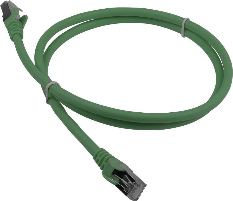 Патч-корд LANMASTER - LAN-PC45, FTP, кат. 6a, 2 x RJ-45, RJ-45 - RJ-45, LSZH, зелёный, 5 м, LAN-PC45/S6A-5.0-GN