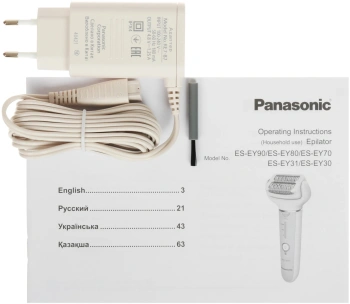 Эпилятор Panasonic ES-EY30-V520 скор.:3 насад.:4 от аккум. фиолетовый