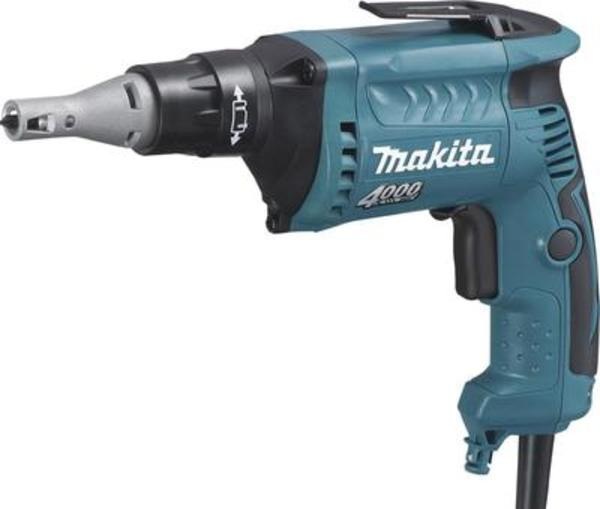 Makita FS4300 Шуруповерт сетевой [FS4300] {570Вт,0-4000об\м,6-ти гран 1\4",1.4кг,кор,шурупы-6мм,д\гипсокартона-6мм,подсветка}