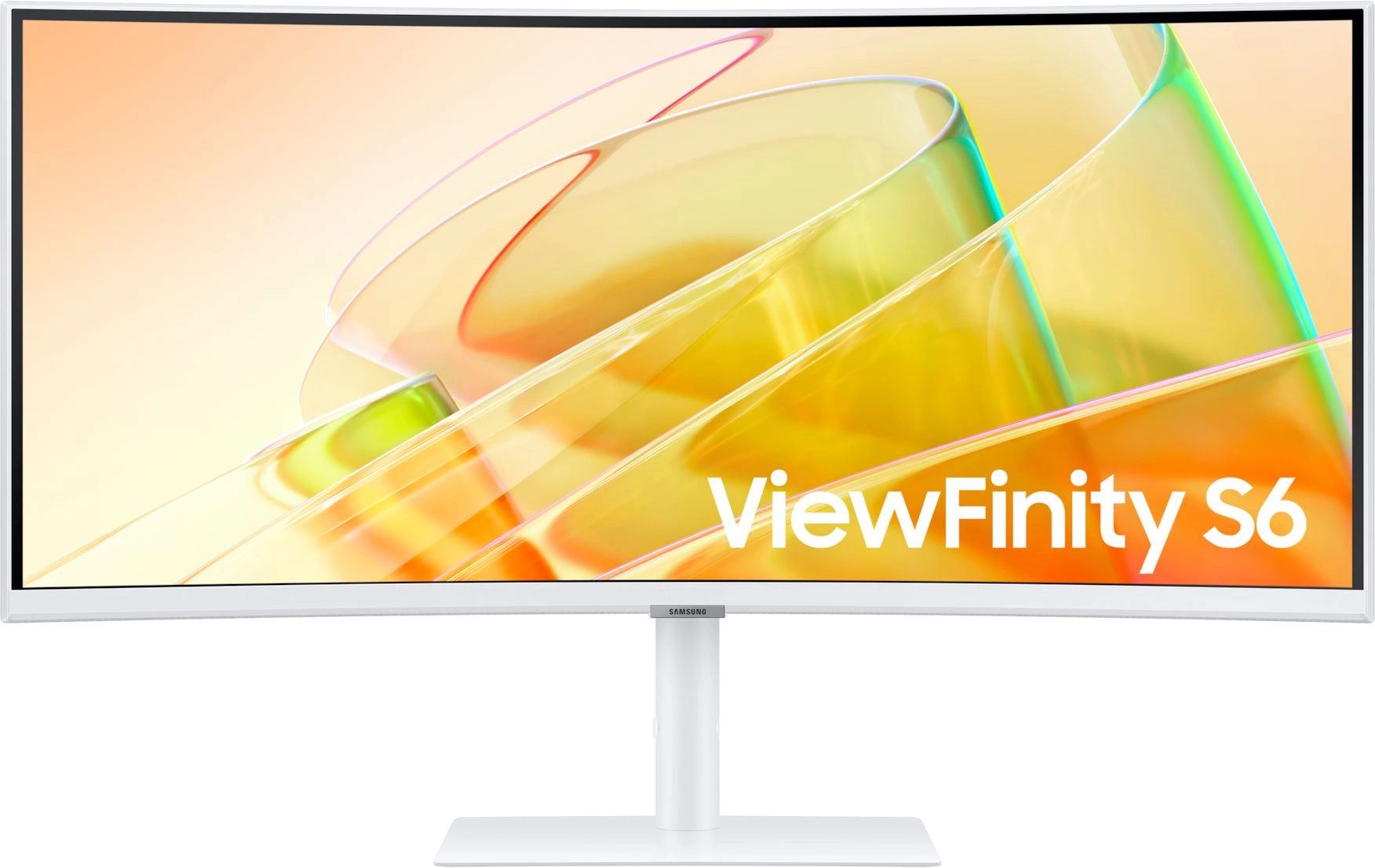 Монитор Samsung 34" ViewFinity S6 S34C650TAUXEN белый VA LED 5ms 21:9 HDMI M/M полуматовая HAS Piv 350cd 178гр/178гр 3440x1440 100Hz FreeSync DP Ultra WQHD USB 8.1кг