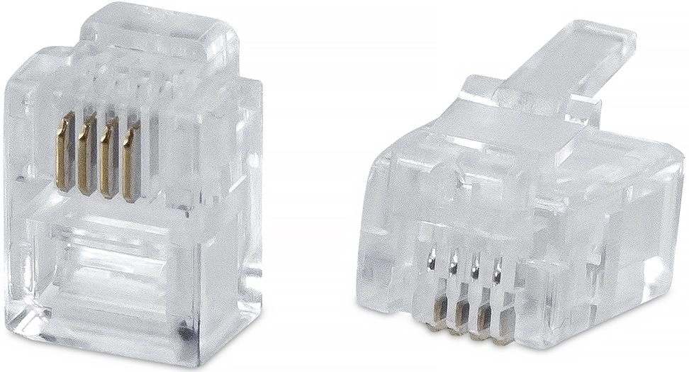 Коннектор RJ11|RJ12 6P4C Cat.3 Cabeus 6P4C неэкранированный