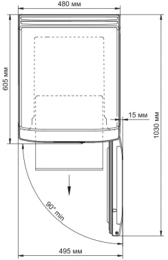 Морозильная камера Бирюса B412 черный