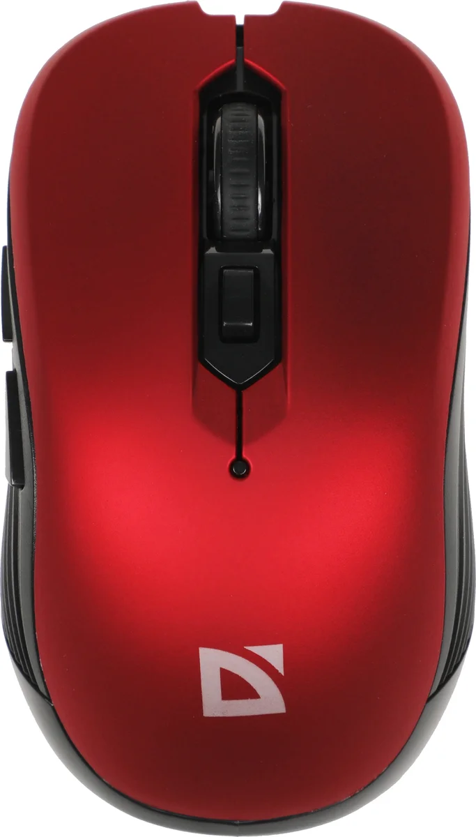 Мышь беспроводная Defender Gassa MM-105 красный, 1600 dpi, радиоканал, USB, кнопки - 6