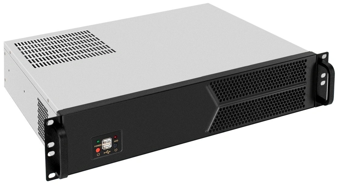 Exegate EX297725RUS Серверный корпус ExeGate Pro 2U330-03 <RM 19", высота 2U, глубина 330, без БП, 2*USB>