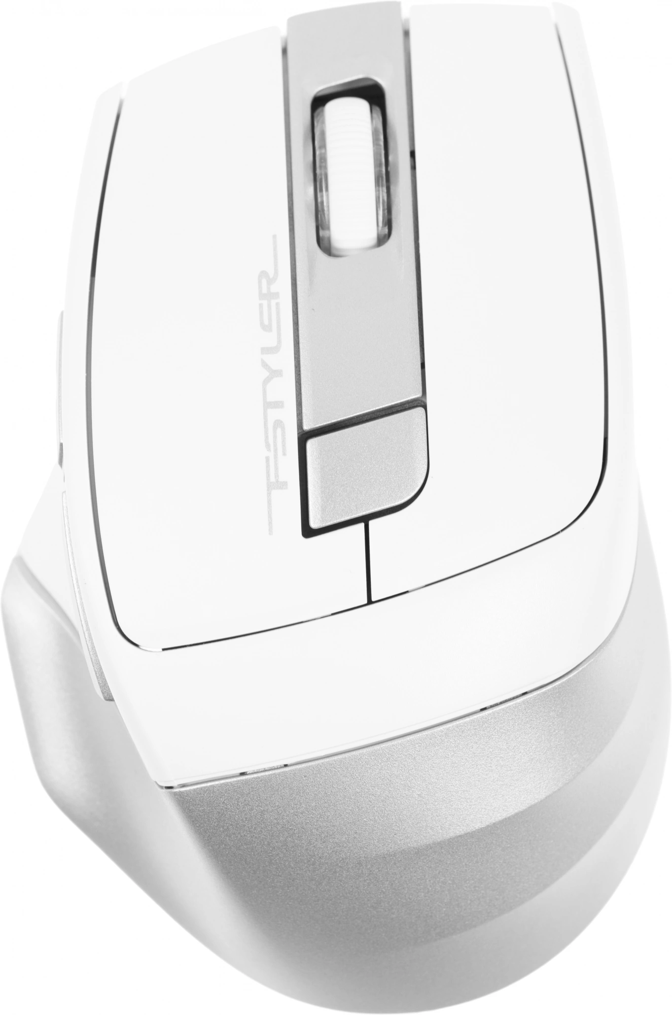 Мышь A4Tech Fstyler FB35 белый/серый оптическая 2000dpi беспров. BT/Radio USB для ноутбука 6but (FB35 ICY WHITE)
