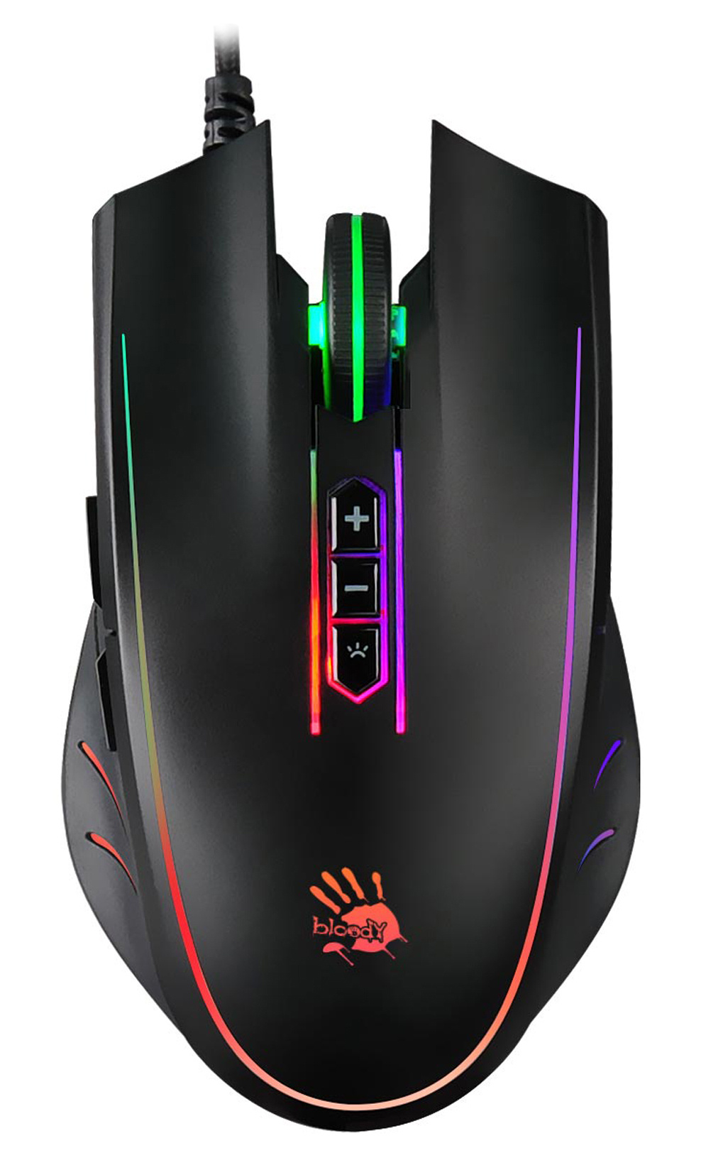 Мышь A4Tech Bloody Q81 Curve черный оптическая 3200dpi USB 7but (Q81)
