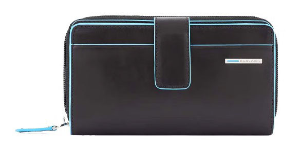 Кошелек женский Piquadro Blue Square PD1354B2R/N черный натур.кожа
