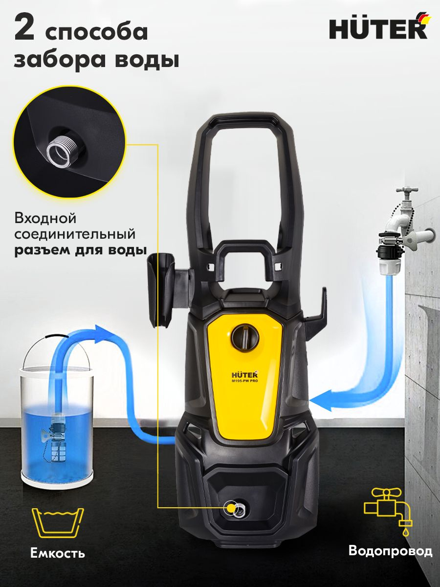 Минимойка Huter M195-PW-PRO 2500Вт (70/8/17)