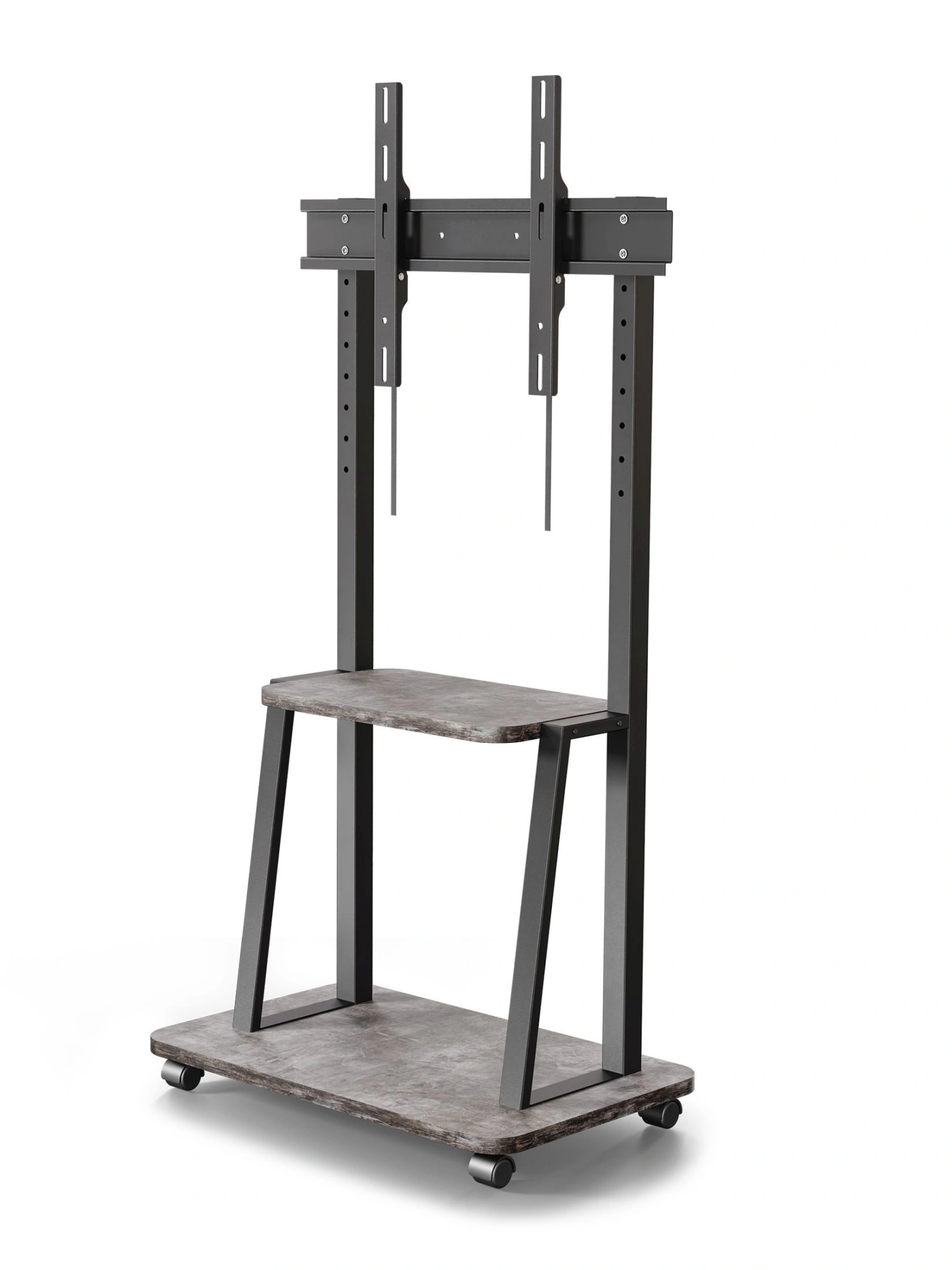 Стойка для телевизора Holder PR-108 черный/керамика  32"-65"  макс.40кг  напольный мобильный