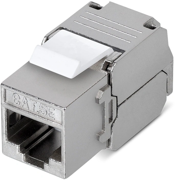 Rexant (02-0071) Модуль Keystone Jack RJ-45(8P8C), FTP экранированный, CAT 5e, тип 180 градусов, самозажимной PRO