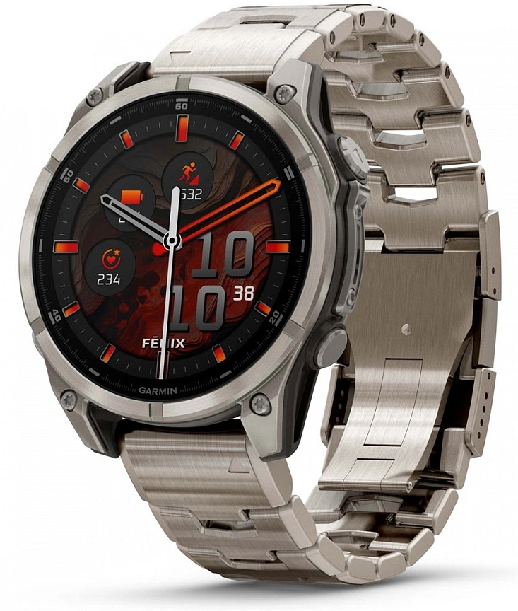 Смарт-часы Garmin Fenix fenix 8 47mm 47мм 1.4" AMOLED корп.серый рем.серый разм.брасл.:125-210мм (010-02904-40)