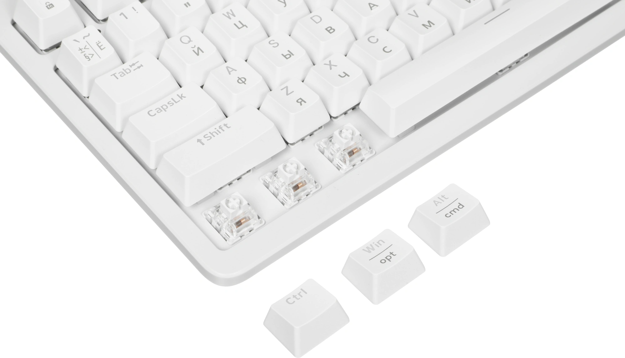 Клавиатура механическая Logitech - K868, Беспроводная, 10 метров, USBnum pad, цвет белый, 920-013913