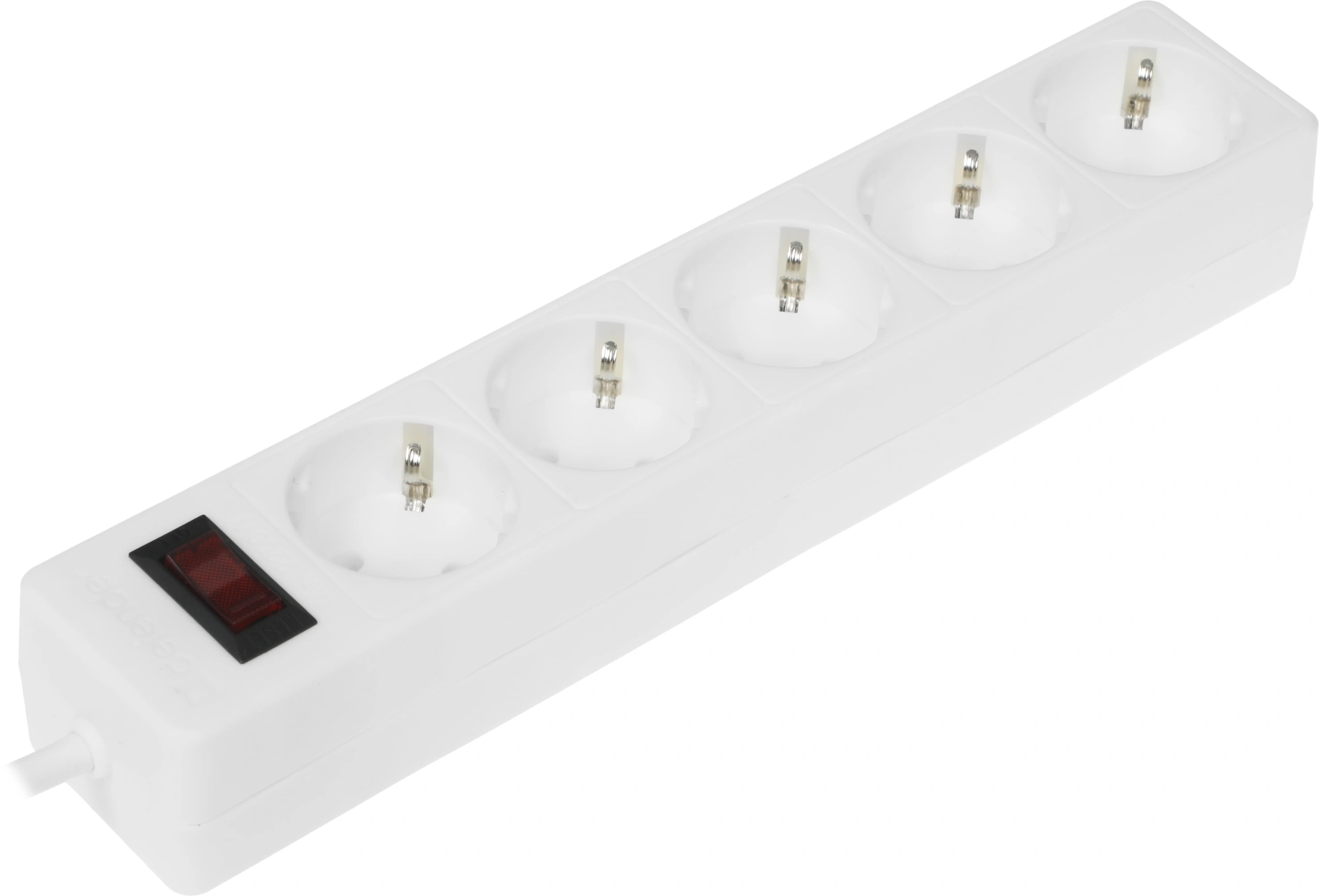 Сетевой фильтр Defender ES 5 5 м, белый, 5 розеток/ Surge Protector Defender ES 5 5m, white, 5 outlets
