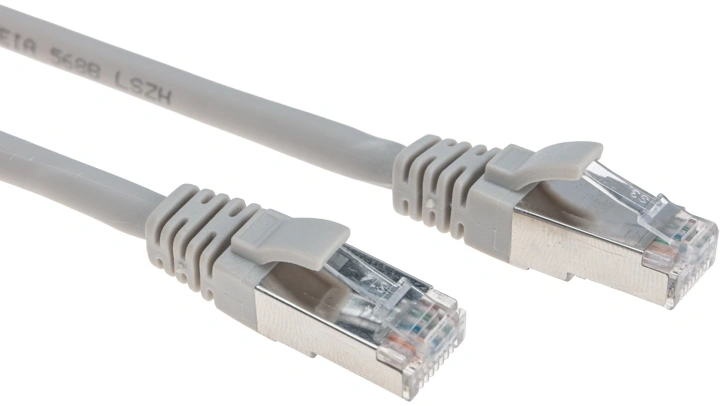 Патч-корд F/UTP Rexant cat.6, RJ45-RJ45, экранированный, 26AWG, LSZH, серый, 1 м