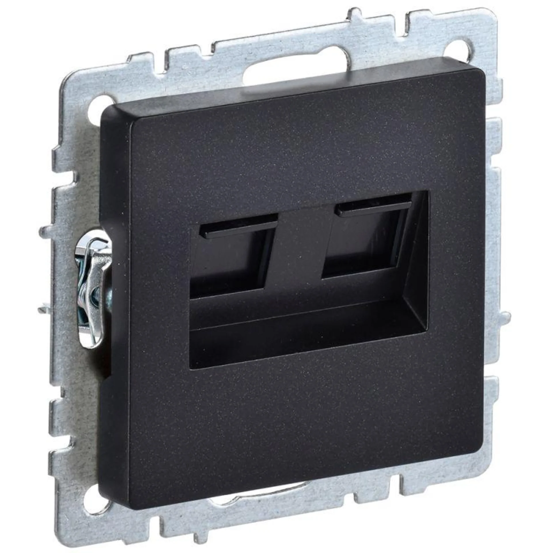 Розетка IEK BR-K20-1-K02, RJ45 2×8, кат.5e, скрытый монтаж