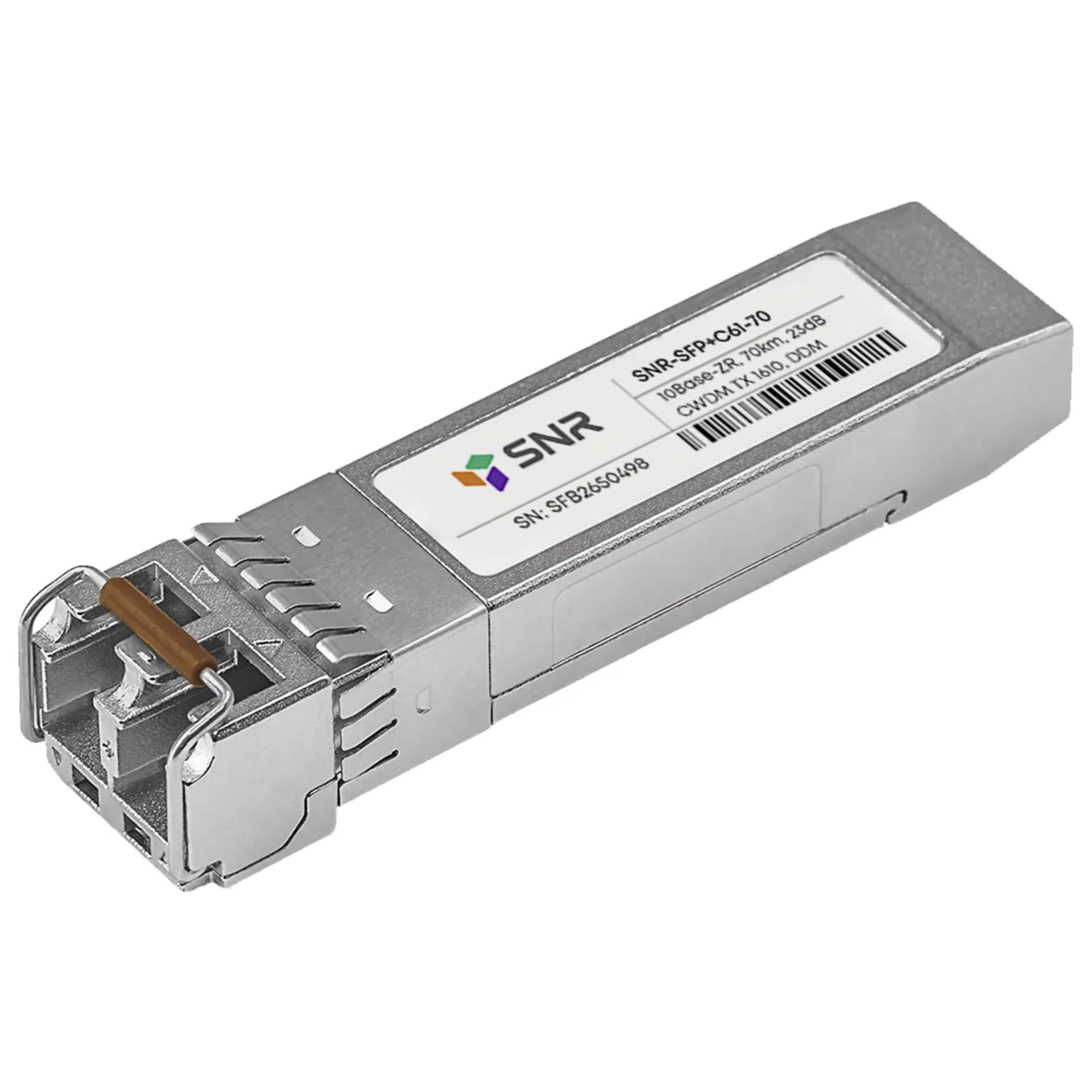 SNR SNR-SFP+C61-80 Модуль SFP+ CWDM оптический, дальность до 80км (23dB), 1610нм