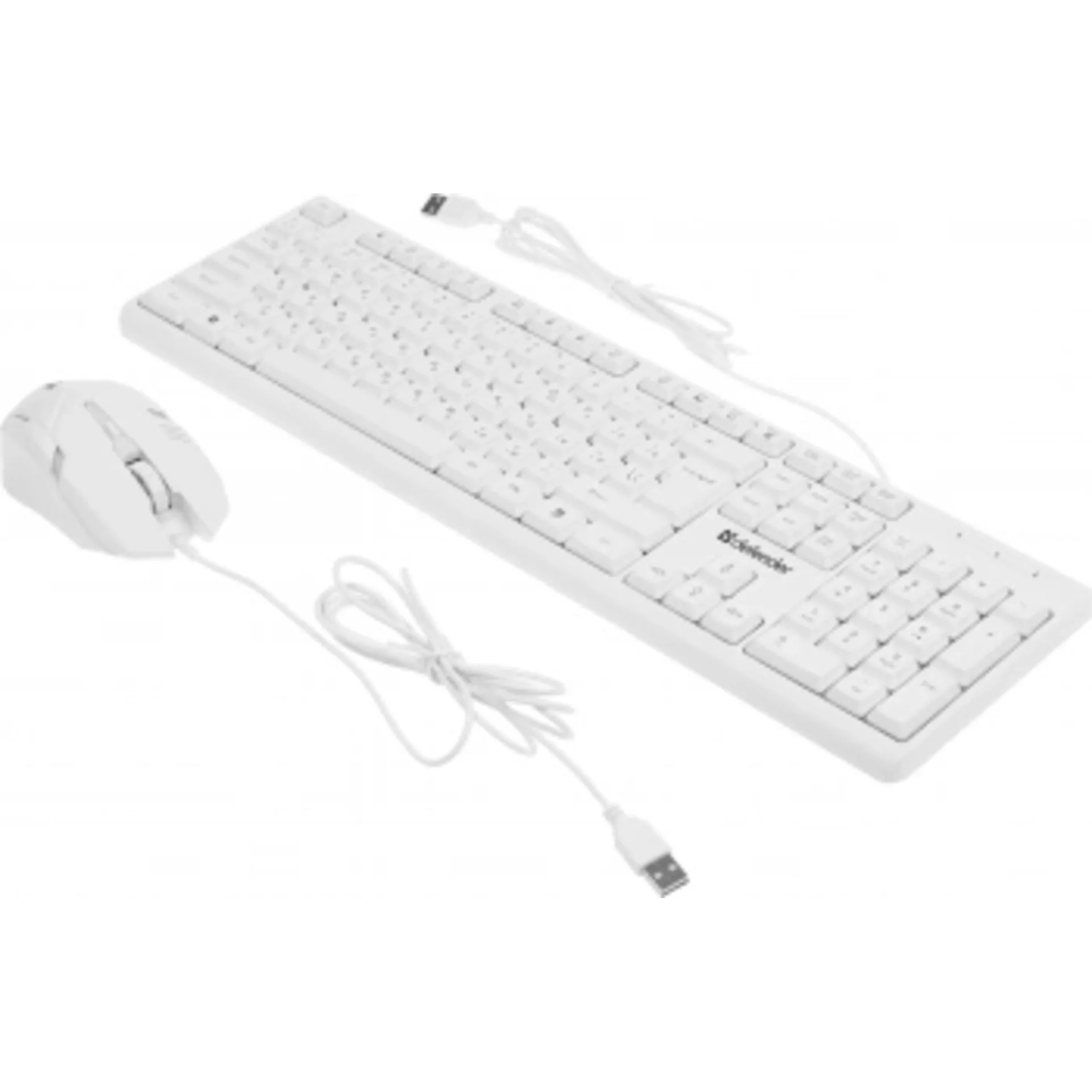 Клавиатура + мышь Defender Motion C-977 клав:белый мышь:белый/розовый USB Multimedia (45977)