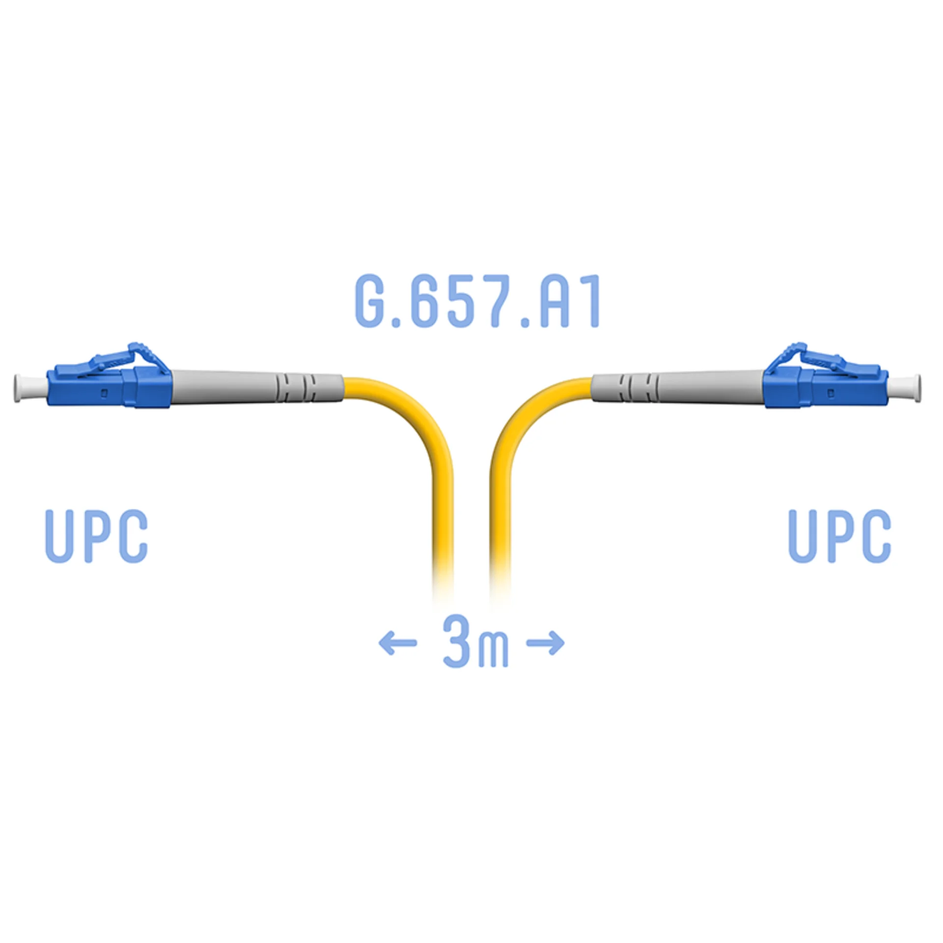 Патч-корд оптический SNR, PC-LC/UPC-A, 3м (SNR-PC-LC/UPC-A 3m)