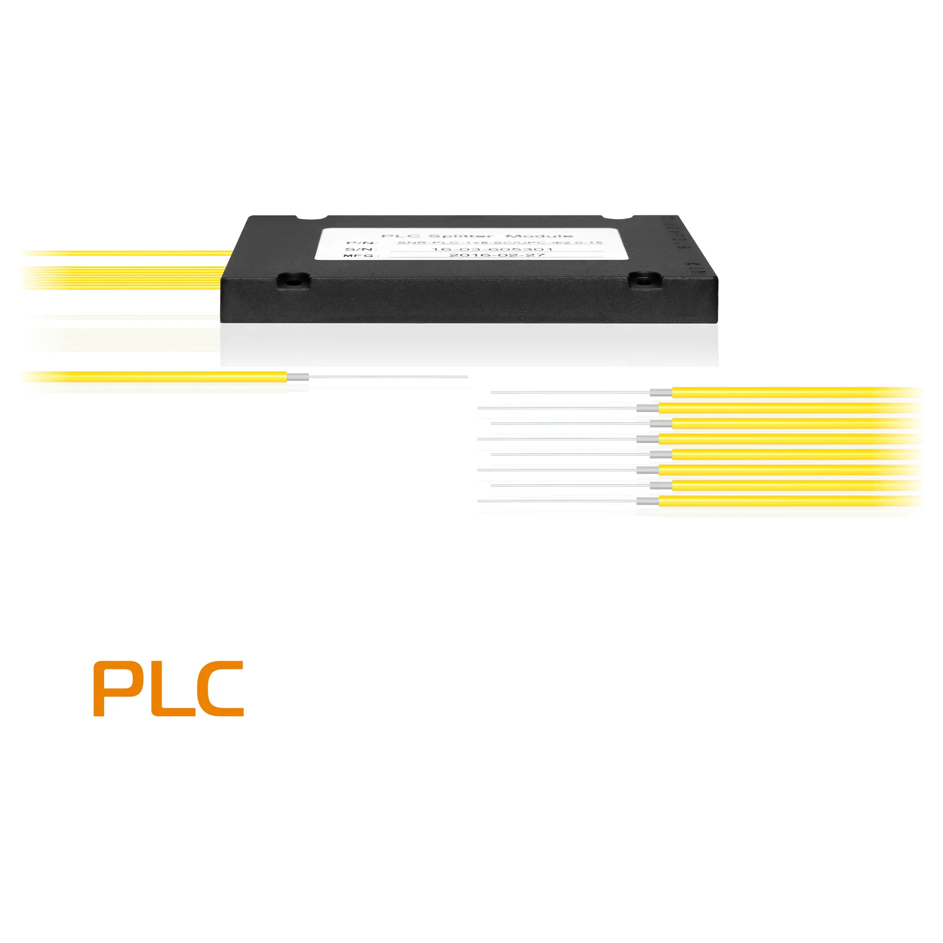 Делитель оптический планарный PLC-1x8, корпус, неоконцованный