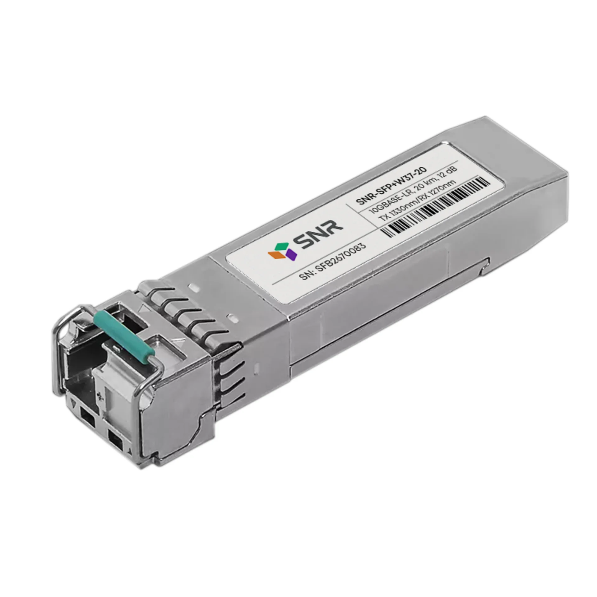 SNR SNR-SFP+W37-20-9151A  Модуль SFP+ WDM, дальность до 20км (12dB), 1330нм, прошиты под  HP