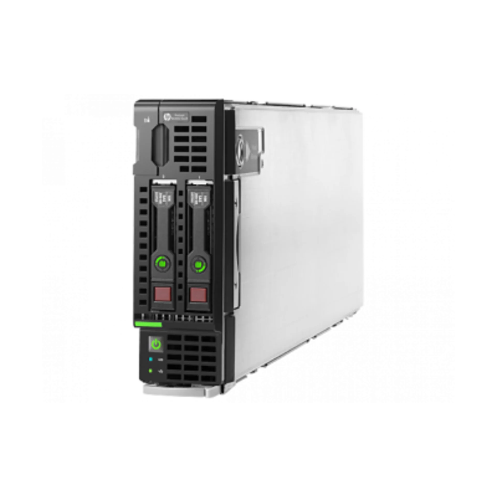Блейд-сервер BL460c Gen8, до двух процессоров Intel Xeon E5-2600v1/v2, 16 слотов DDR3, P220i/512MB, 2x10Gb
