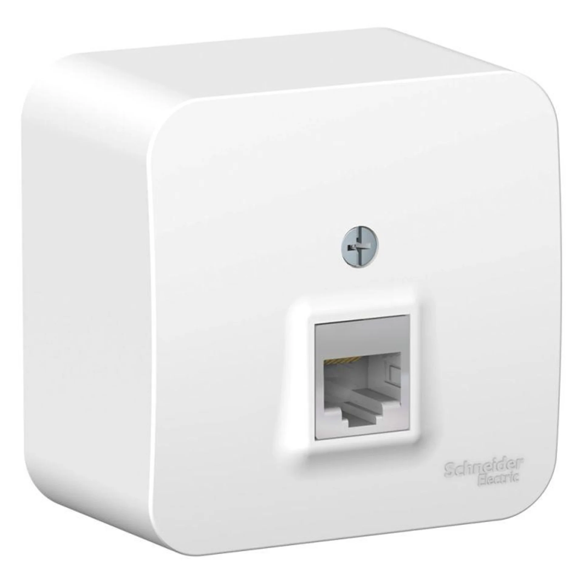 Розетка компьютерная 1-м ОП Blanca RJ45 кат.5E с изолир. пластиной бел. Systeme Electric BLNIA045001