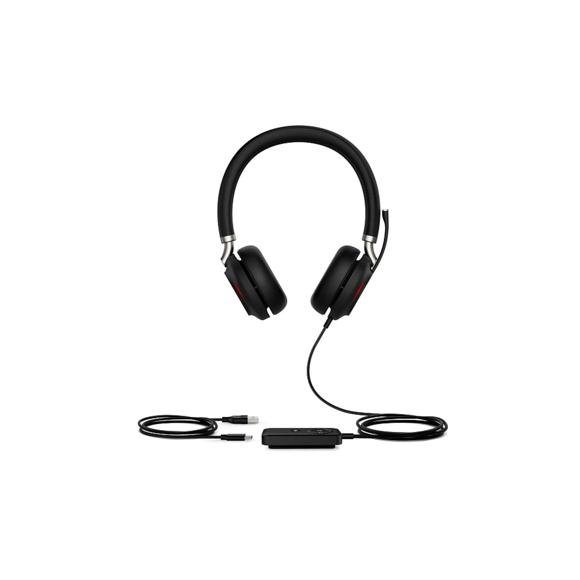 Гарнитура UH38 Dual UC-BAT Дуо, гибридная, USB/Bluetooth, HD звук, шумоподавление, LED-индикатор, з