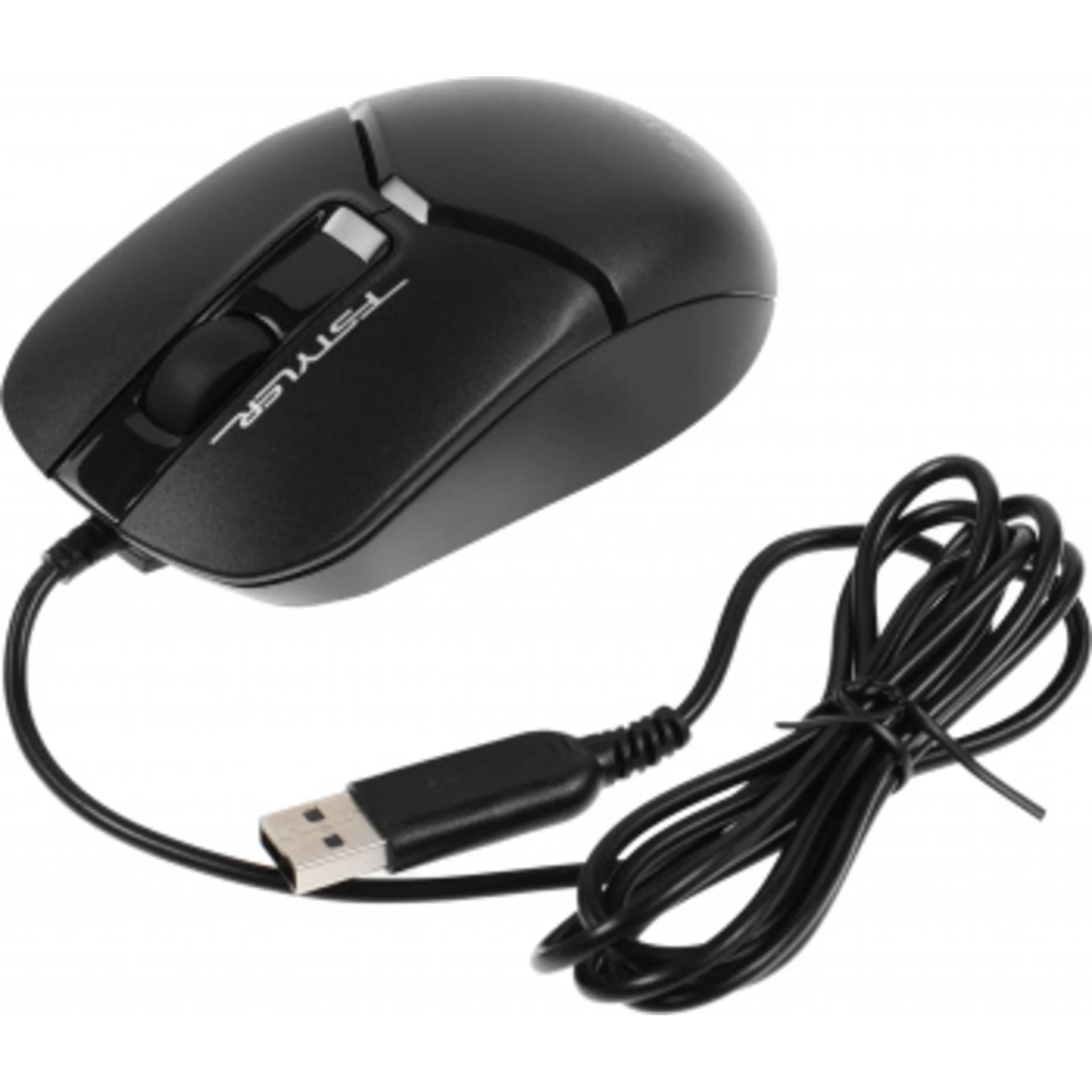 Мышь A4Tech Fstyler FM12S черный оптическая (1200dpi) silent USB (3but)