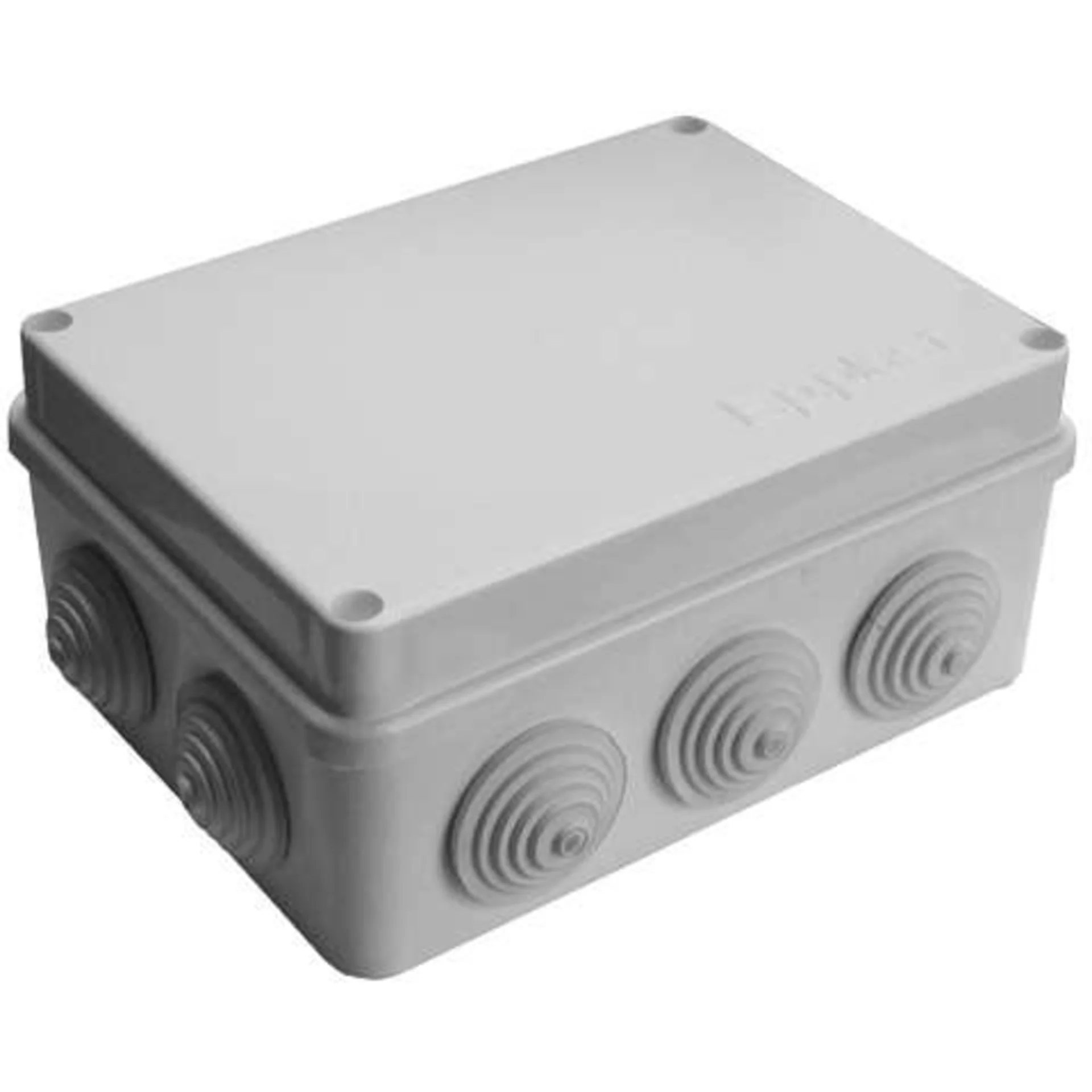 Коробка распределительная ОП 150х110х70 10 выходов 10 гермовводов. IP54 крышка на винтах сер. Epplast 210314