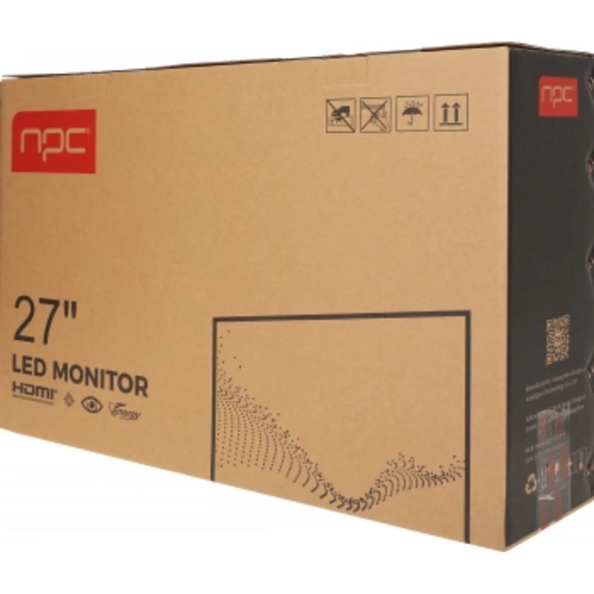 Монитор NPC 27" MD2707-K черный IPS LED 1ms 16:9 HDMI M/M матовая HAS Piv 250cd 178гр/178гр 1920x108
