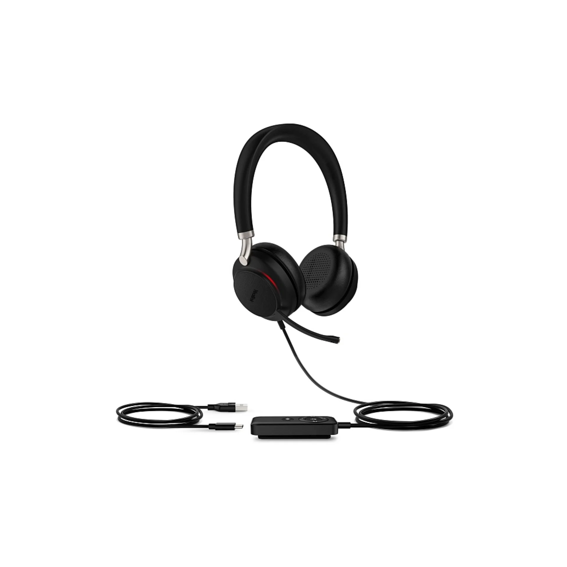 Гарнитура UH38 Dual UC-BAT Дуо, гибридная, USB/Bluetooth, HD звук, шумоподавление, LED-индикатор, з