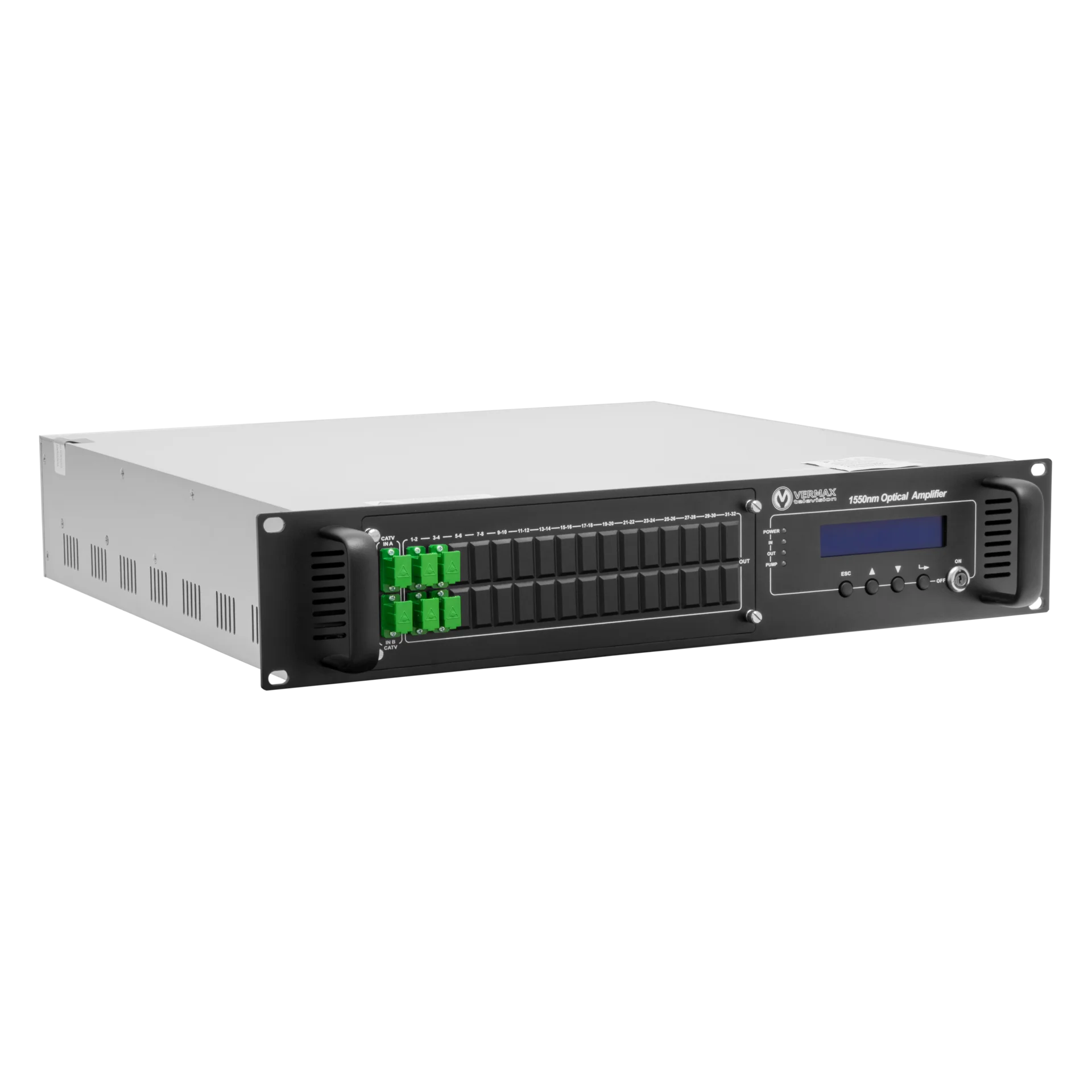 Оптический усилитель VERMAX для сетей КТВ, 2 входа, 4*23dBm