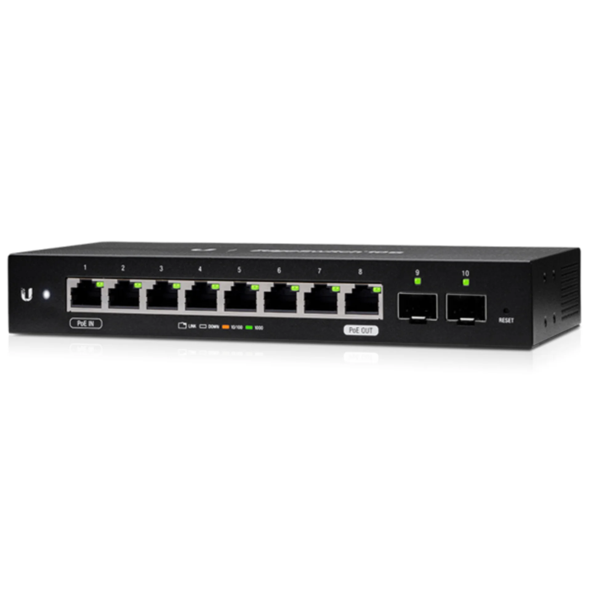 UBIQUITI <ES-10X> EdgeSwitch 10X (8UTP  1000Mbps, 2SFP, PoE)