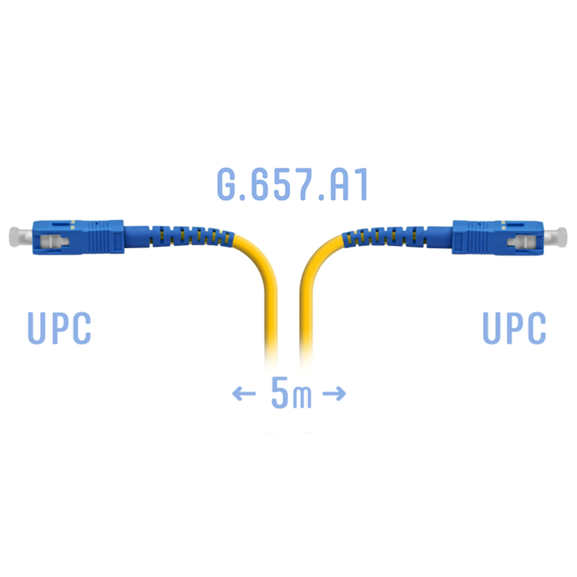 Патч-корд оптический SNR, SC/UPC-SC/UPC, 5м, LSZH, желтый (SNR-PC-SC/UPC-A-5m)
