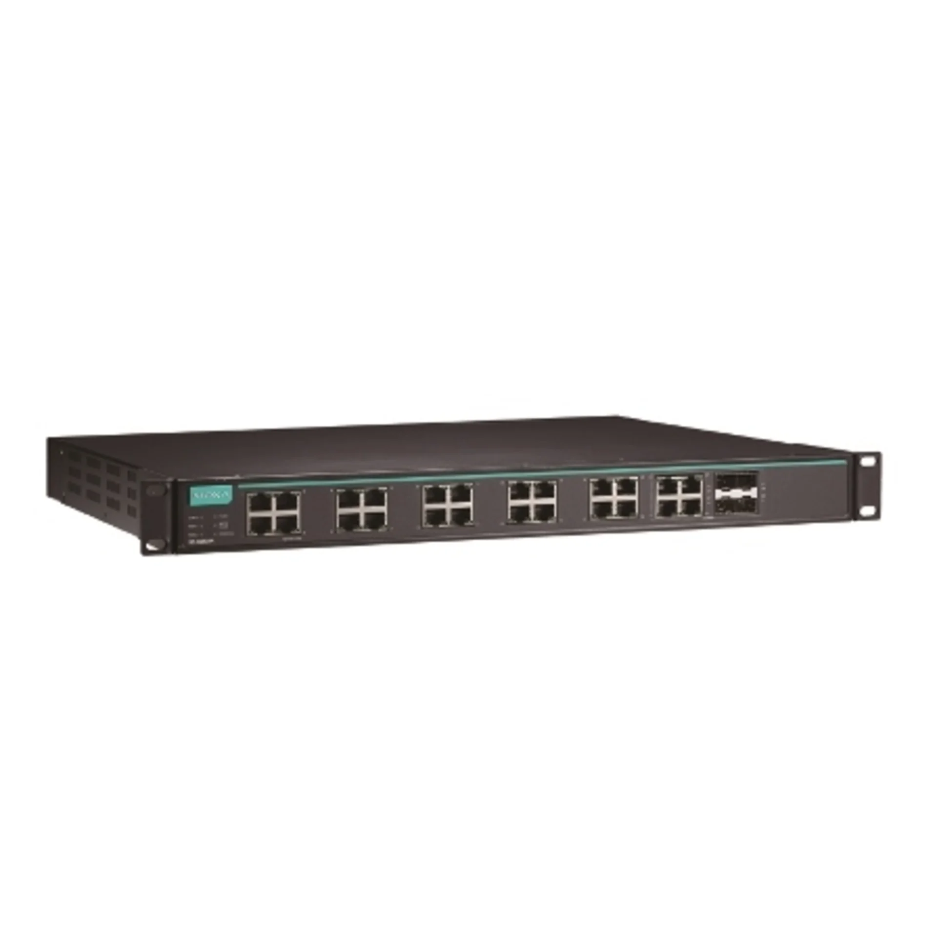 Коммутатор IKS-G6524A-4GTXSFP-HV-HV, 20 x 10/100/1000BaseTX, 4 х 10/100/1000BaseTX/SFP (Combo), 2 источника питания (110/220 В перем.), MOXA
