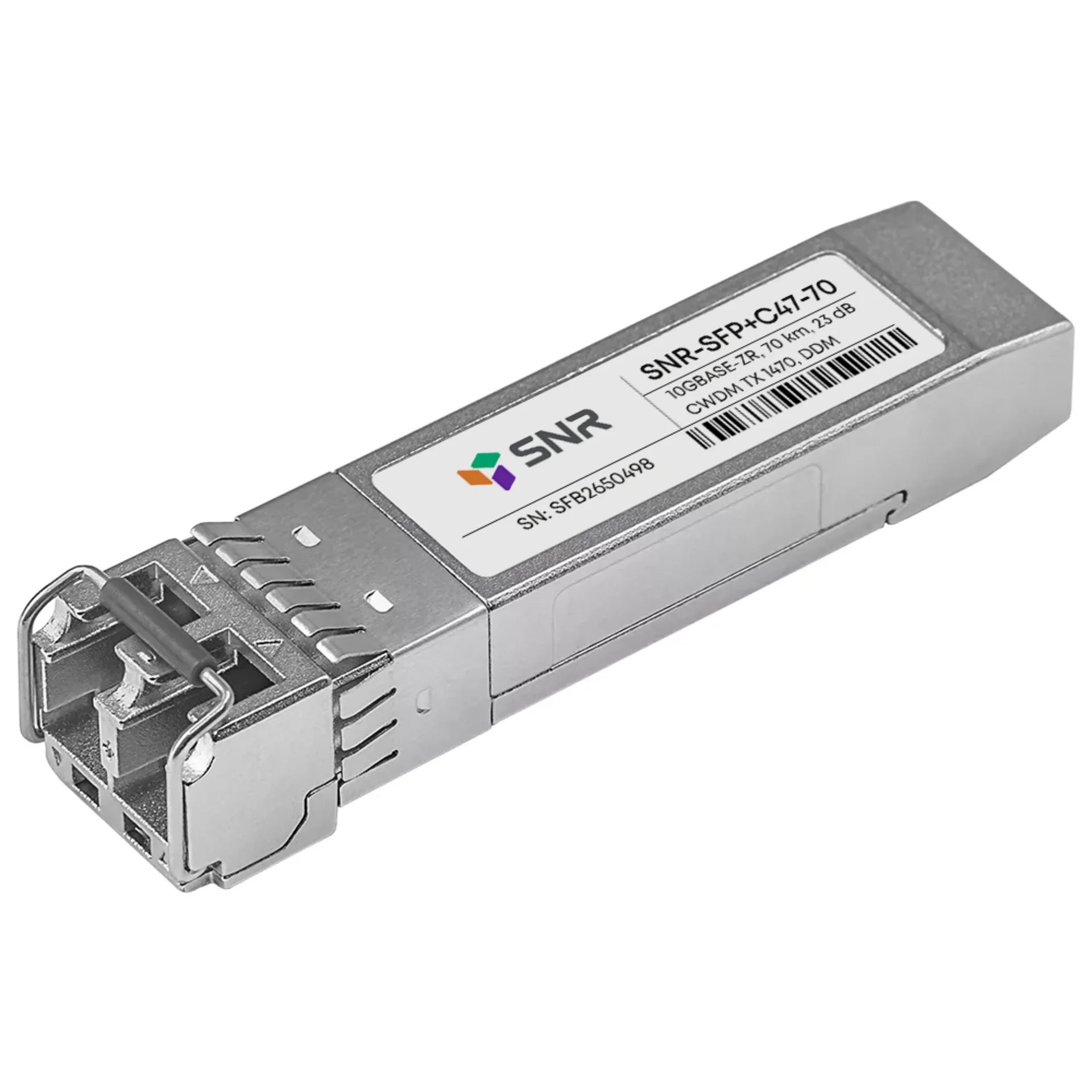 SNR SNR-SFP+C47-80 Модуль SFP+ CWDM оптический, дальность до 80км (23dB), 1470нм