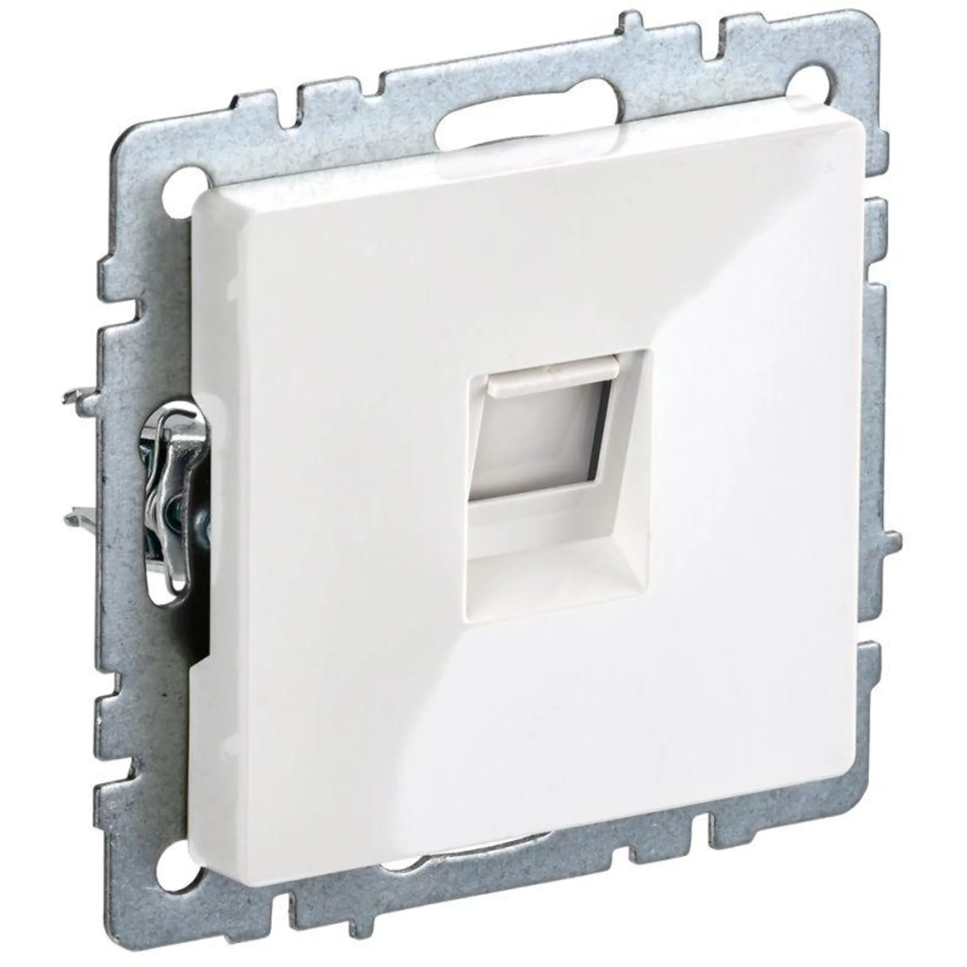 Розетка компьютерная IEK BR-K10-1-K01, RJ45, кат.5E, белый