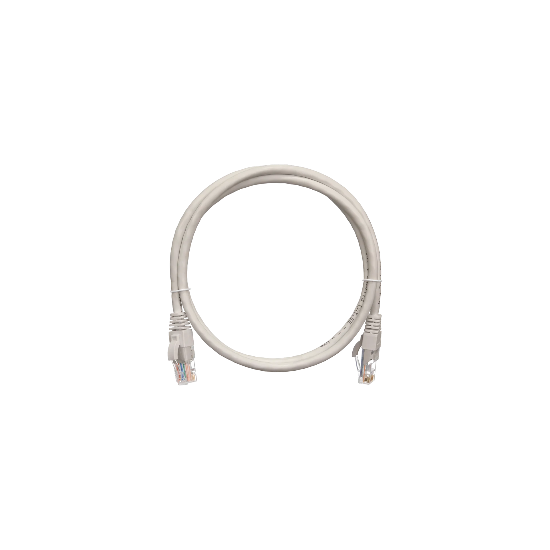 Коммутационный шнур NETLAN U/UTP 4 пары, Кат.5е (Класс D), 100МГц, 2хRJ45/8P8C, заливной, BC (чистая медь), LSZH нг(B)-HF, серый, 1м, уп-ка 10шт.