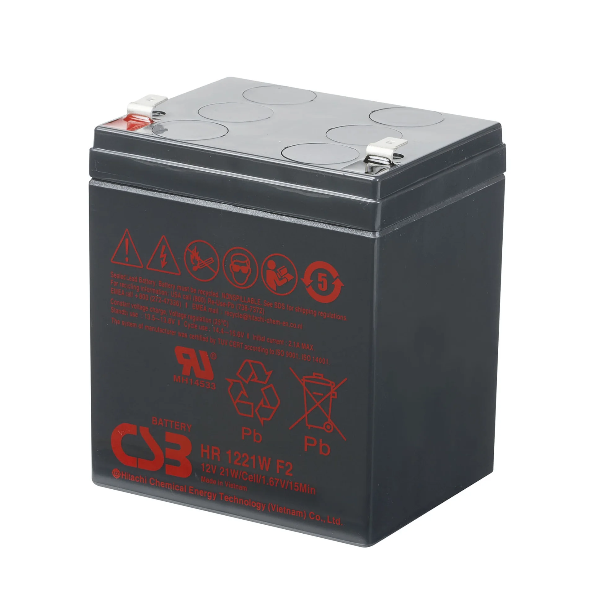 CSB Батарея HR1221W (12V 5Ah/21W) клеммы F2