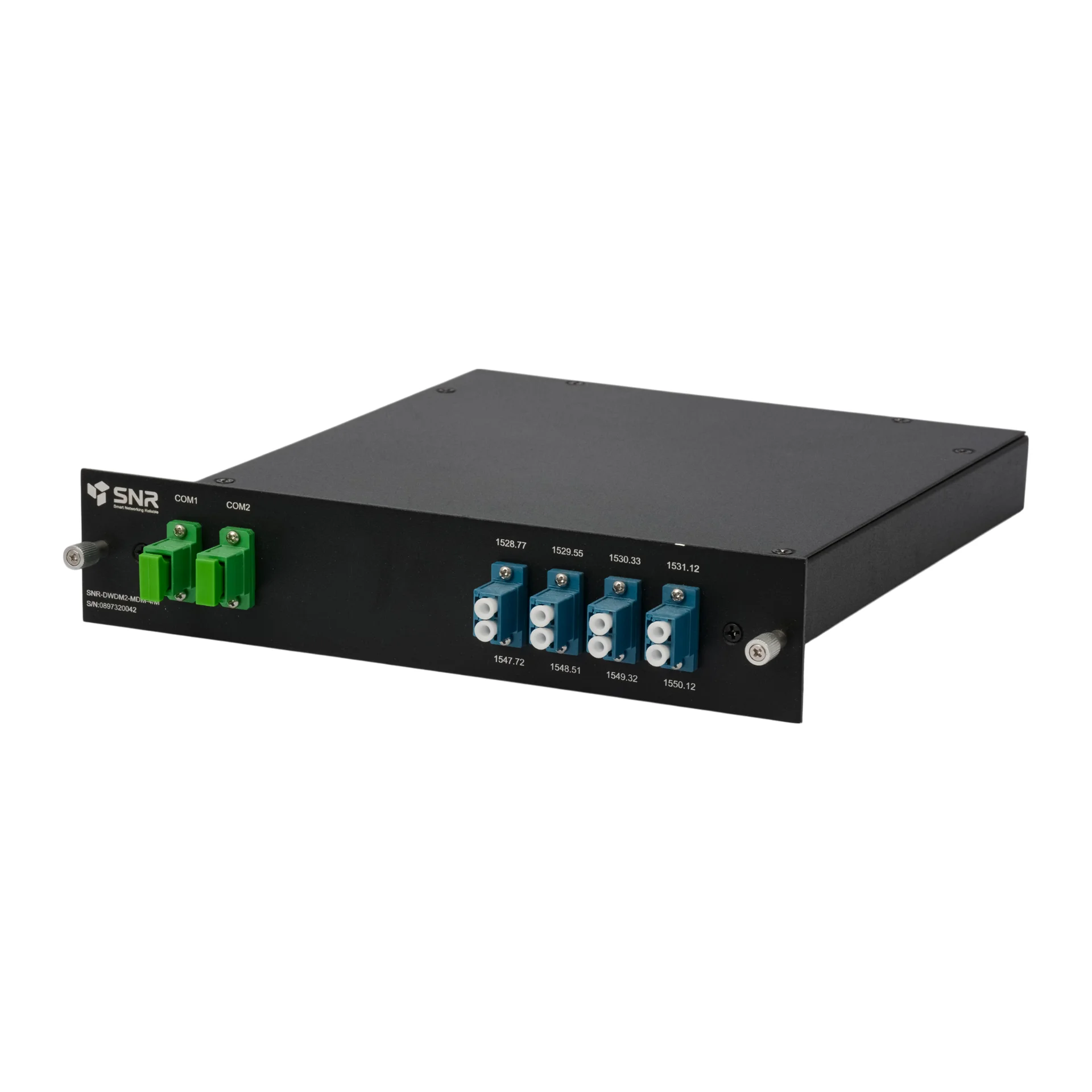 Мультиплексор DWDM двухволоконный 4-канальный в 1/2-слоте