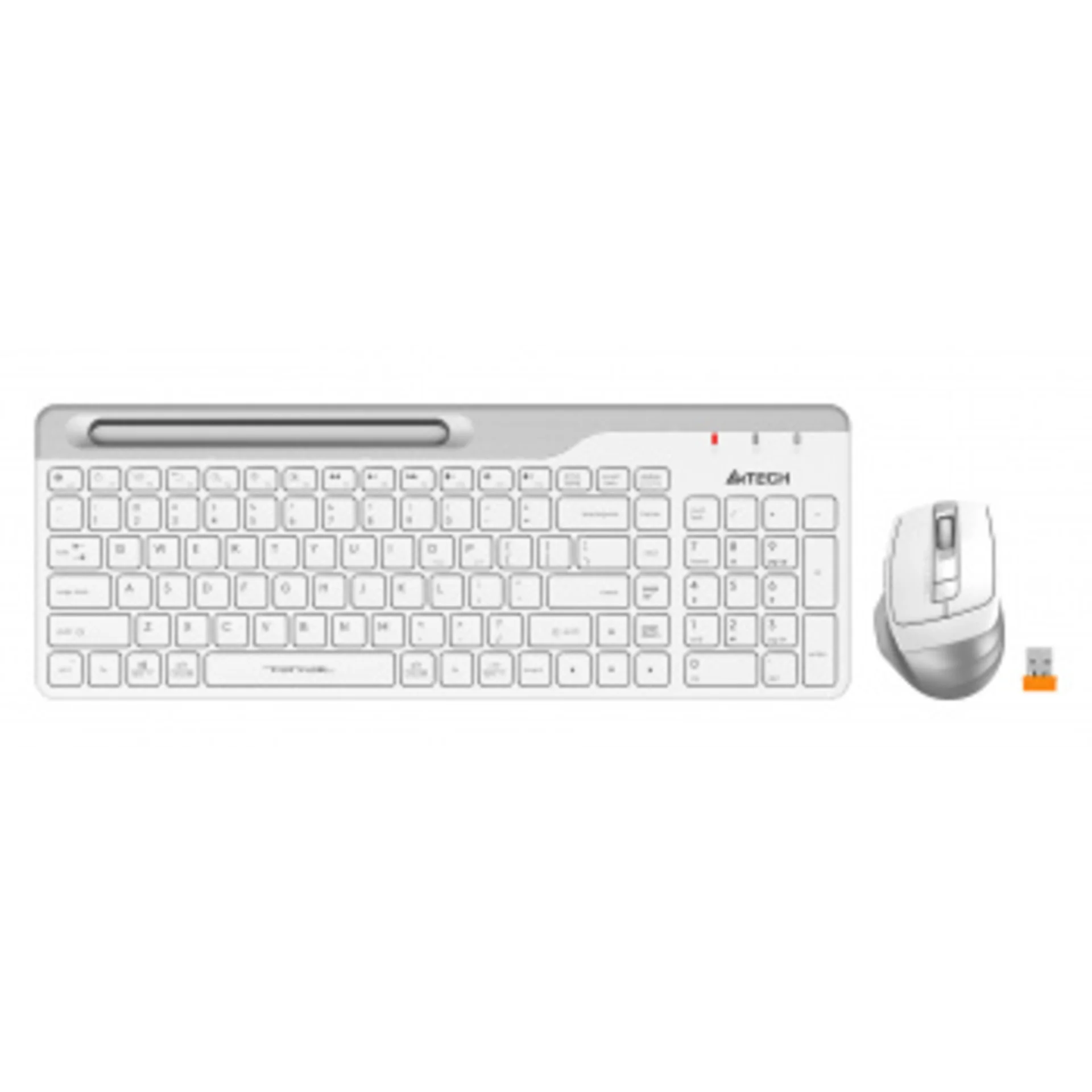 Клавиатура + мышь A4Tech Fstyler FB2535C клав:бел/серый мышь:бел/серый USB беспроводная Bluetooth/Радио slim (FB2535C ICY WHITE)