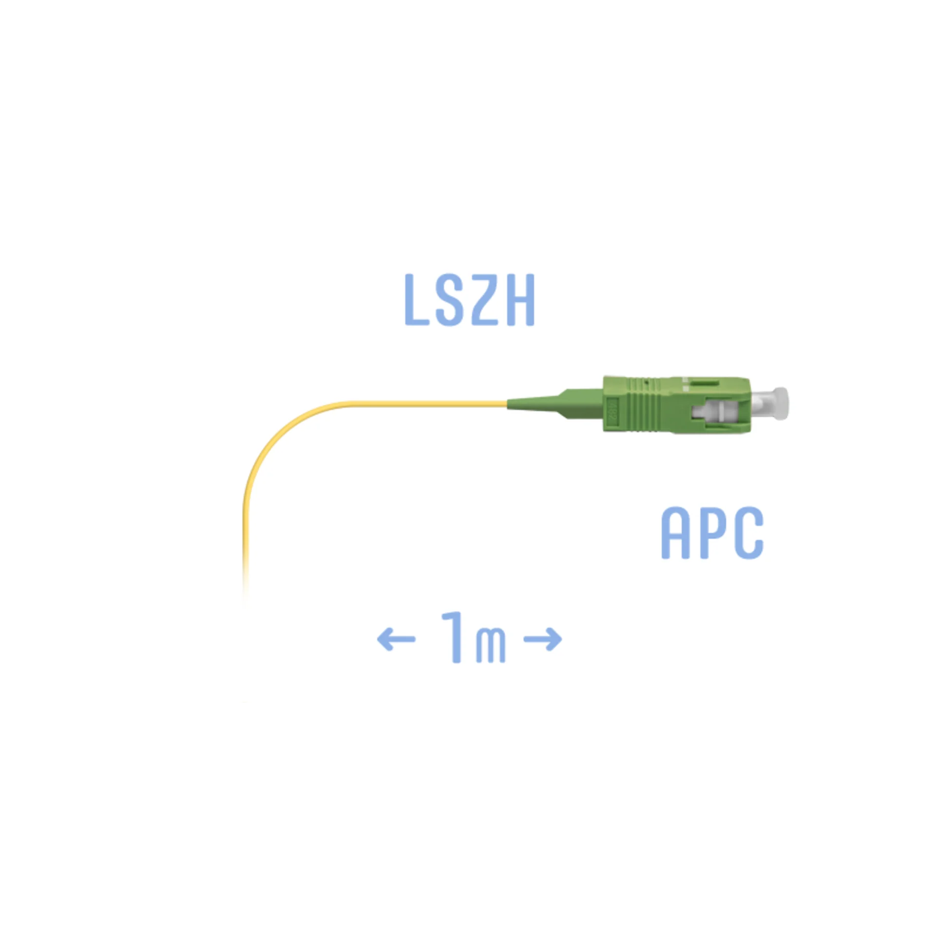 Пигтейл SC/APC SM (0.9) 1 m