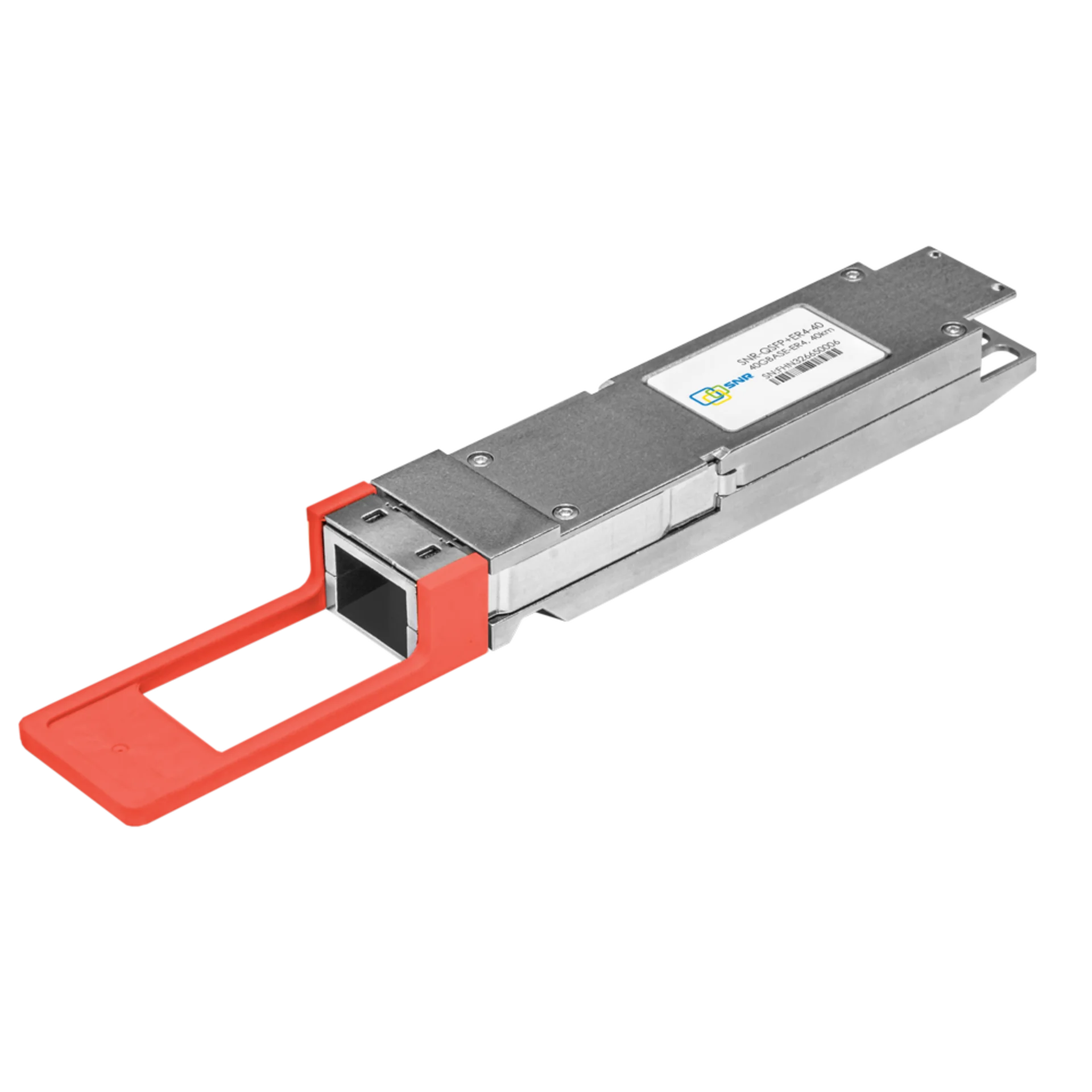 SNR Двухволоконный модуль SNR-QSFP+ER4-40, QSFP+ 40GBASE-ER4, разъем LC, дальность до 40км