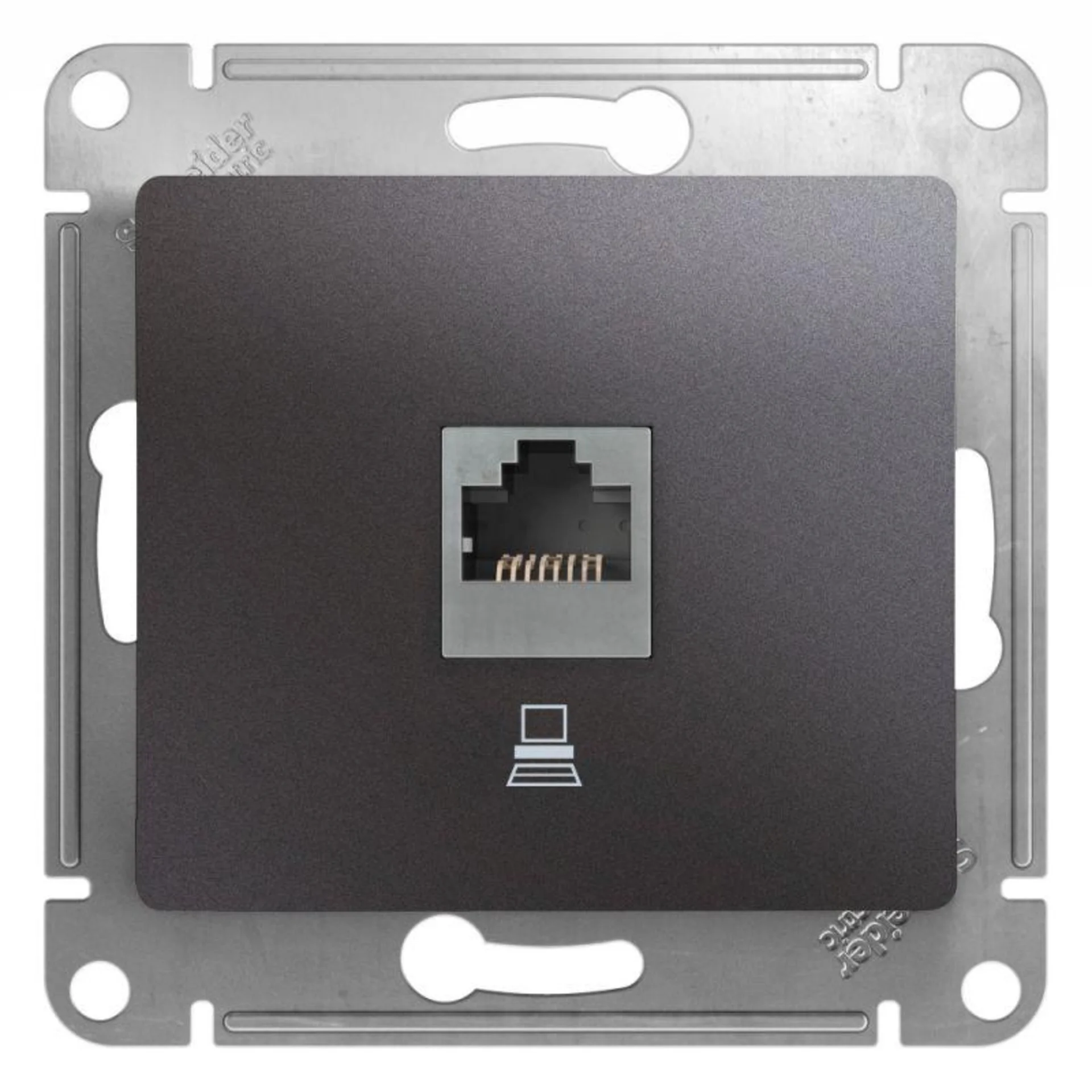 Розетка RJ45 Systeme Electric GSL001381K, кат.5E, графит